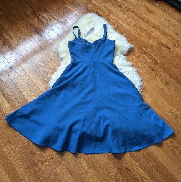 DRESS THE POPULATION bianca sweetheart retro dress blue - Picture 14 of 15